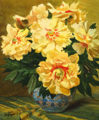 Андрияка Сергей Николаевич. Желтые пионы